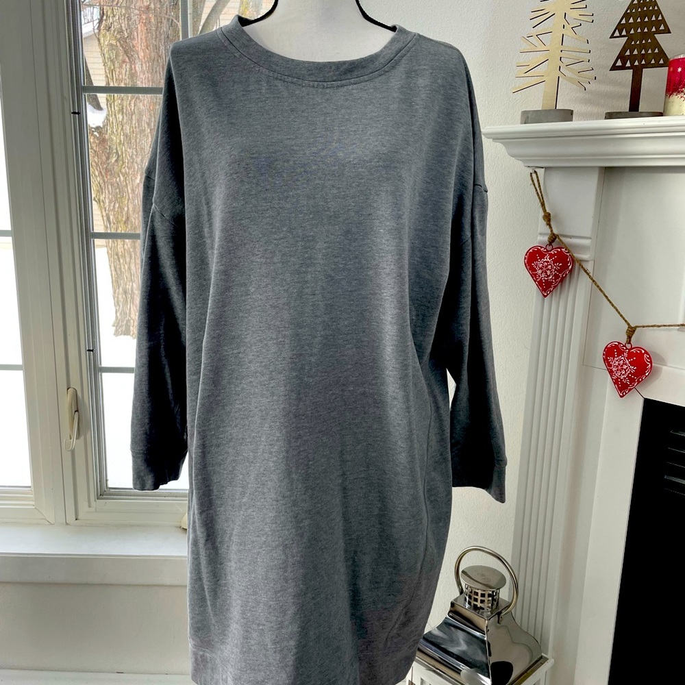 Gap Gray Sweatshirt Dress